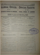 Journal Officiel de la République Fédérale du Cameroun n°15