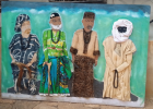 Tableau représentant les quatre aires culturelles du Cameroun
