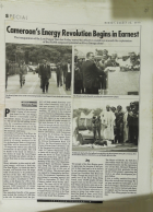 Cameroon's energy revolution begins in earnest : the inauguration of the Lom Pangar dam